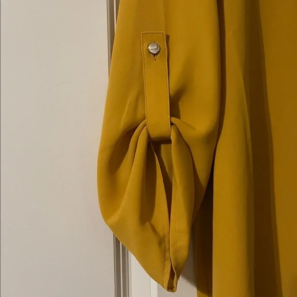 Cato Mustard Blouse for Women - Picture 3 of 6